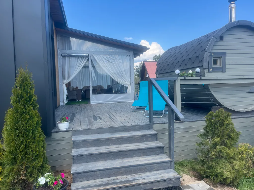 Бунгало Эко Premium из дерева с бассейном