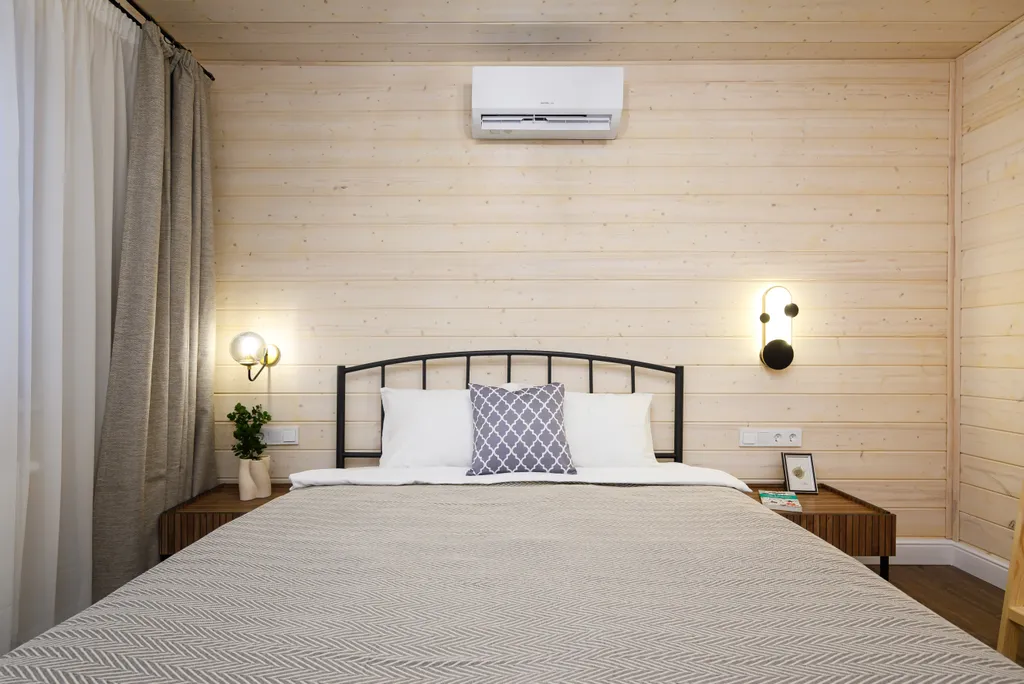 Дом с камином и баней у озера