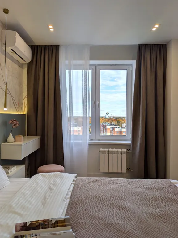 Уютная евродвушка с видом на Кремль