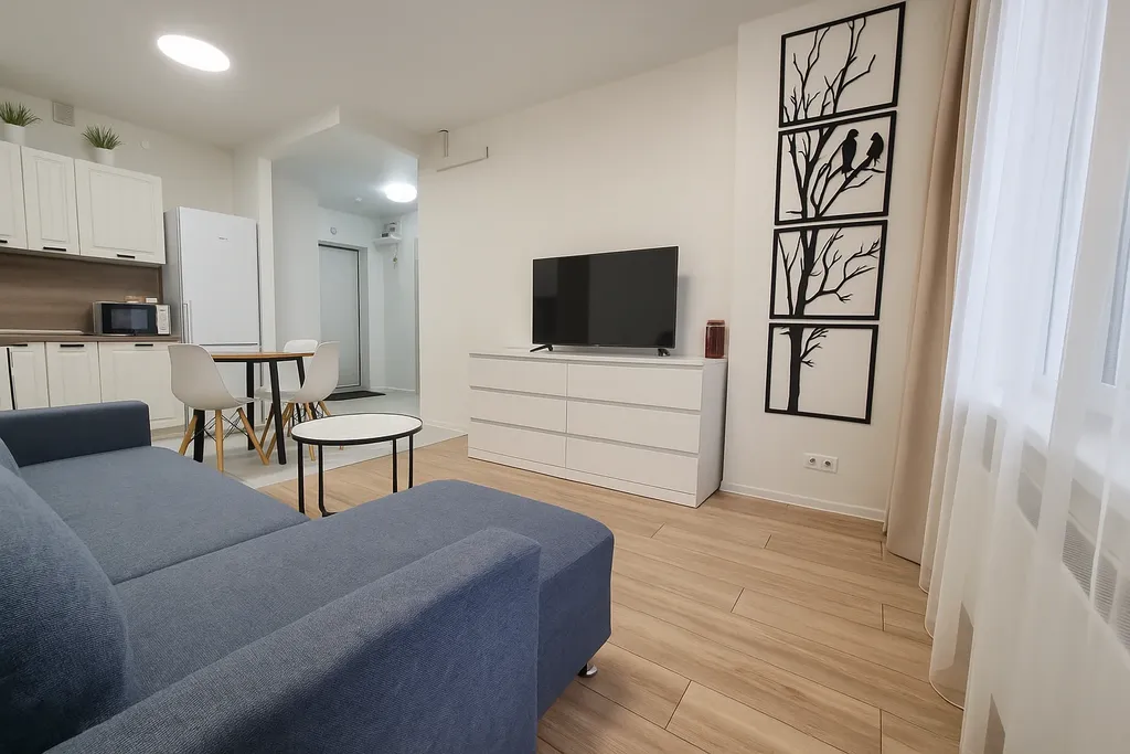 Апартаменты с красивым видом на сквер