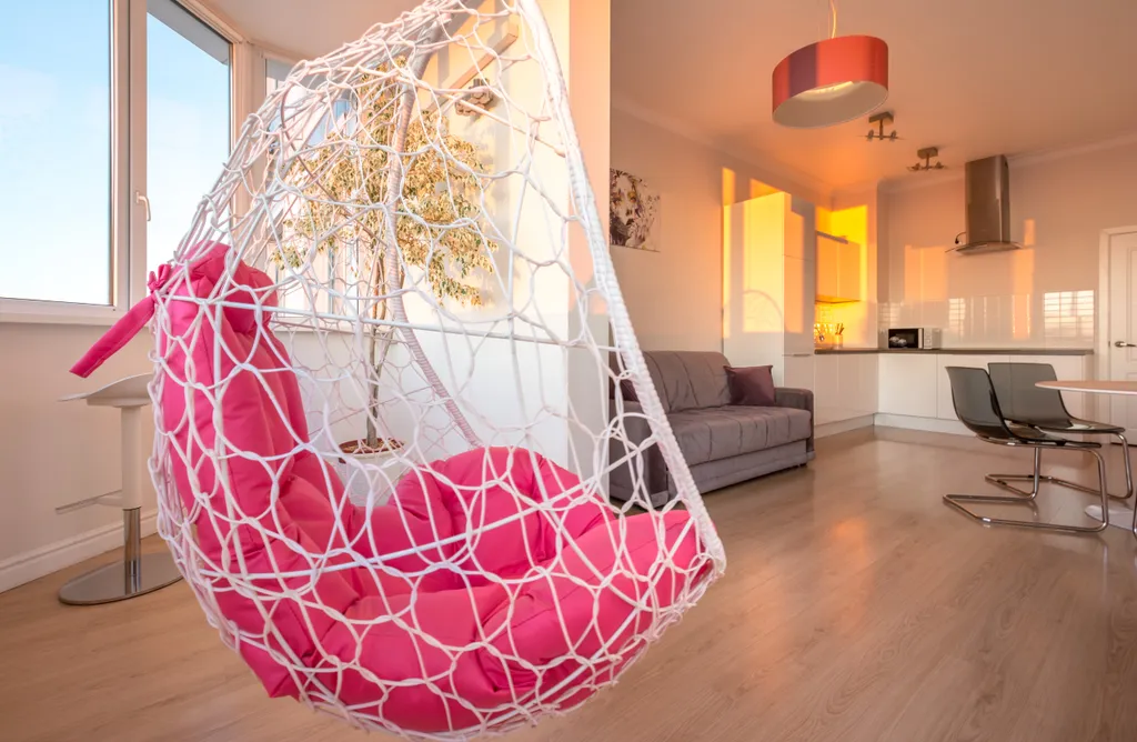 Просторная квартира с лучшим видом на Мост Поцелуев и реку Кубань