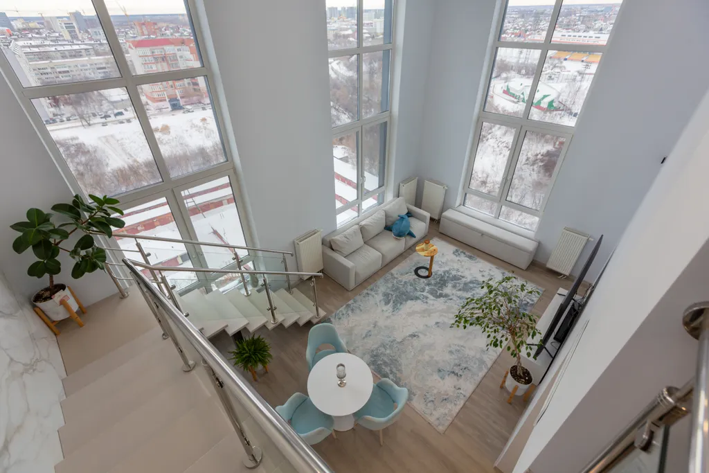 3-комнатная двухуровневая студия с видом на мост Влюбленных