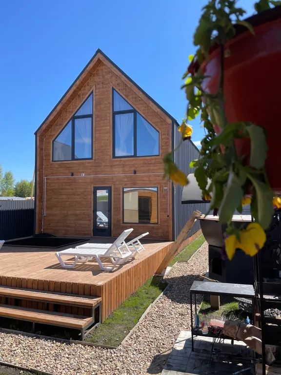 Барнхаус с баней и банным чаном