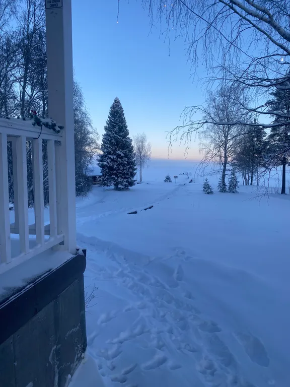 Коттедж в Карелии с сауной и видом на озеро