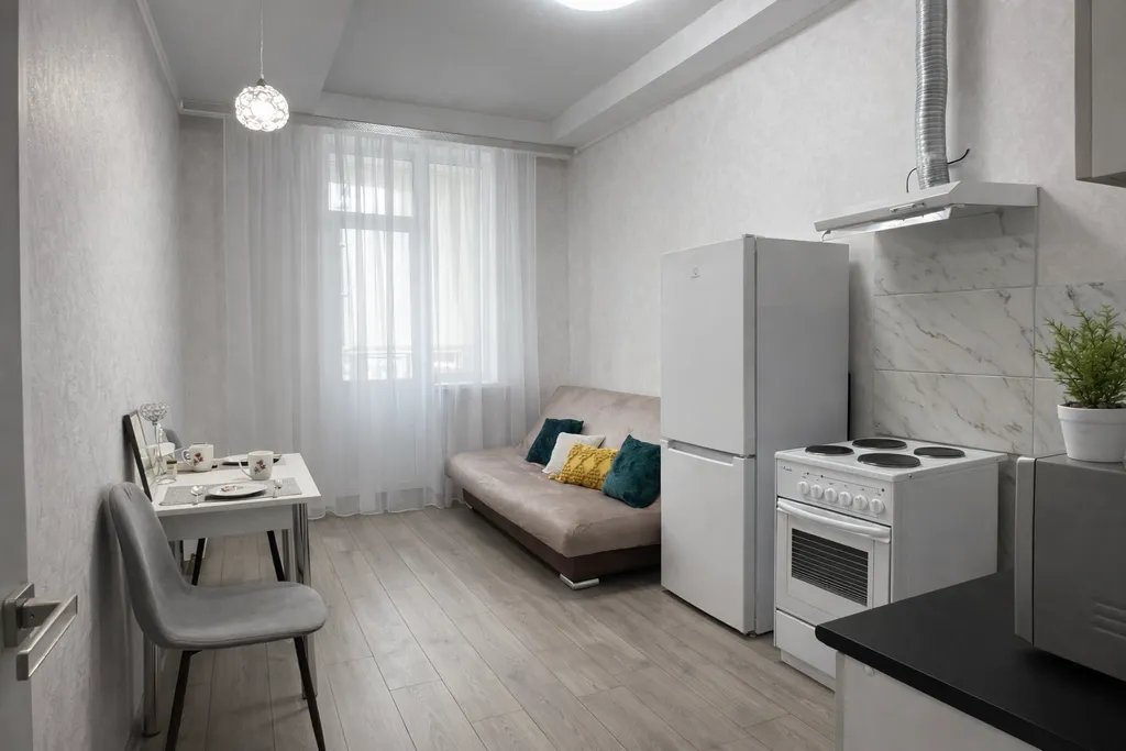 Евродвушка в центре с бомбическим видом на город