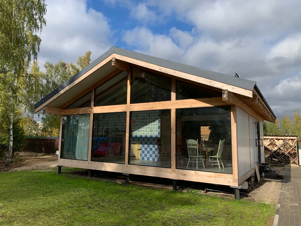 Коттедж Дом с баней в глемпинге Байкал — Павловский Посад