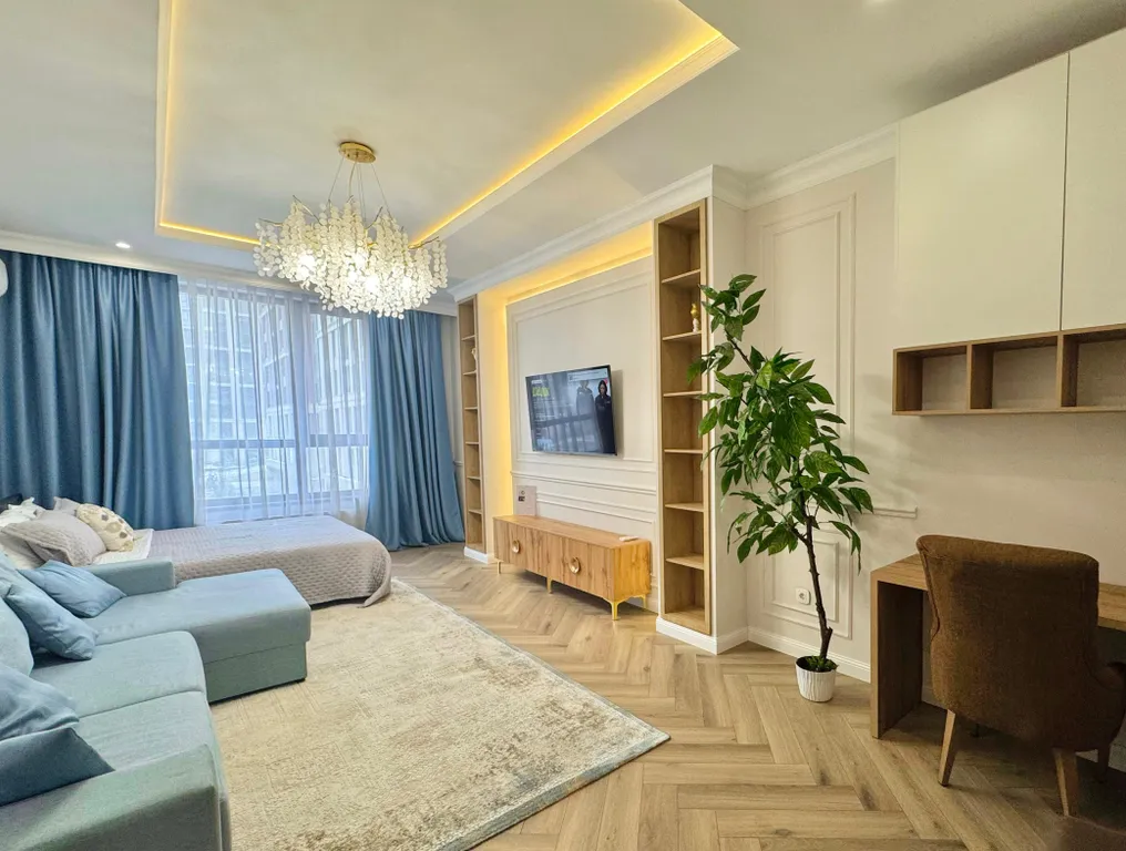 Квартира Open line amir, 2 комнаты с видом на сад — Алматы