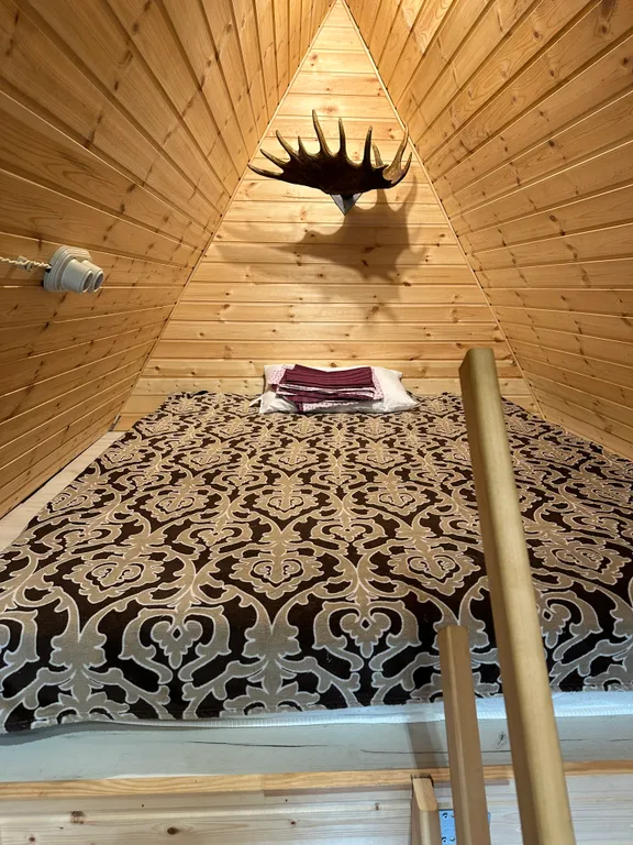 Уютный шале в сосновом лесу с баней