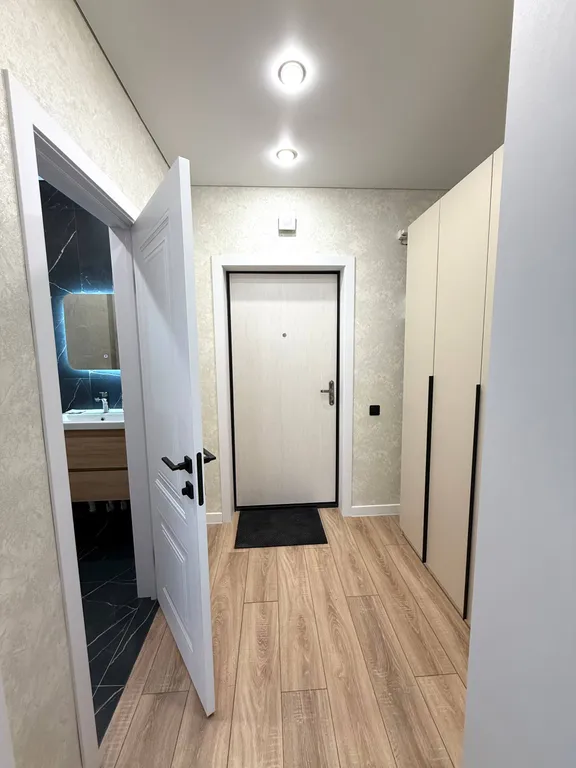 Уютная студия с новым ремонтом с видом на город