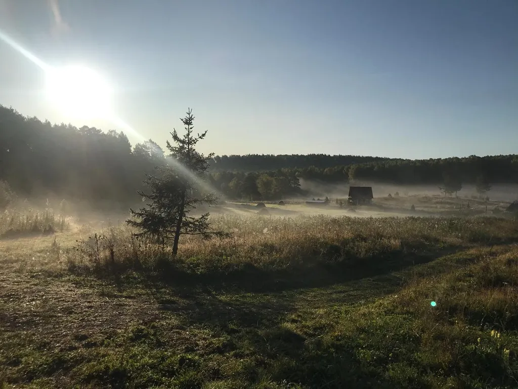 Деревенский домик с печкой и летней кухней