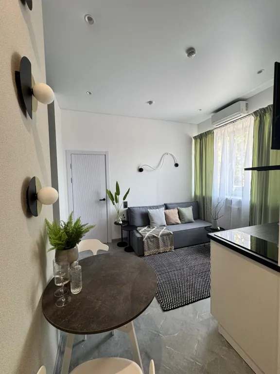 Современная квартира с отдельной спальней в европейском стиле