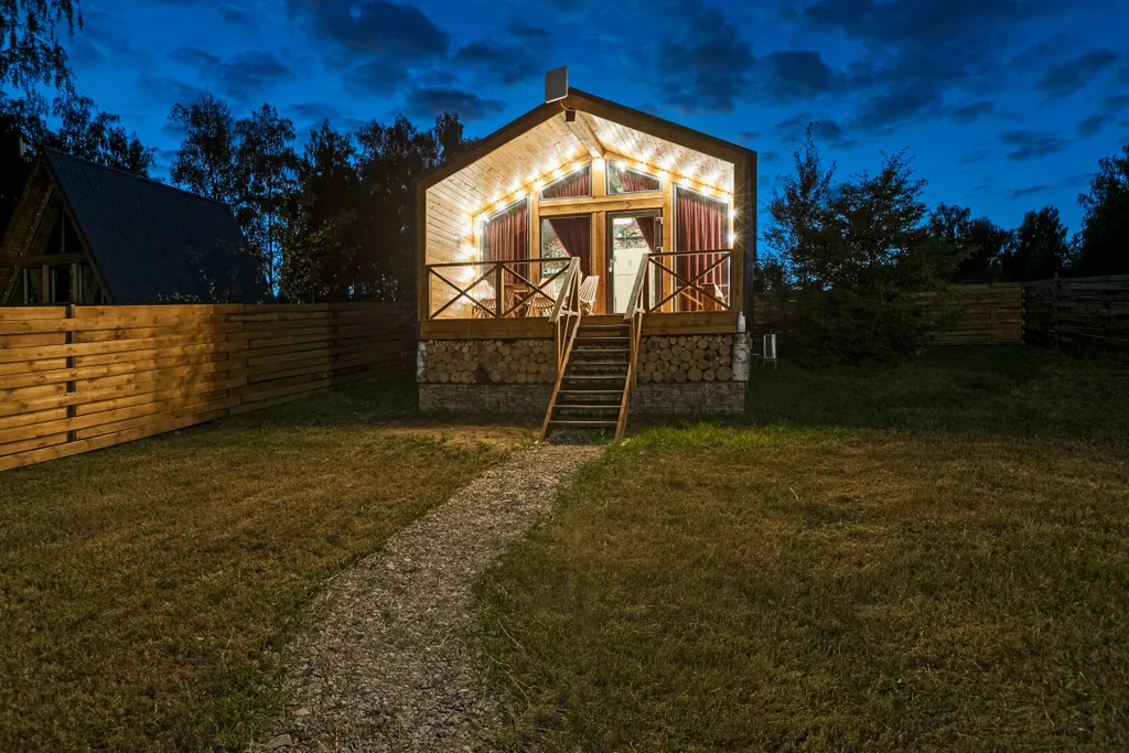 Барнхаус ЗИМА с подогреваемой купелью