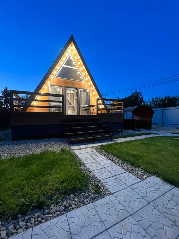 Коттедж Коттедж Новый уютный А-фрейм в черте города — Казань