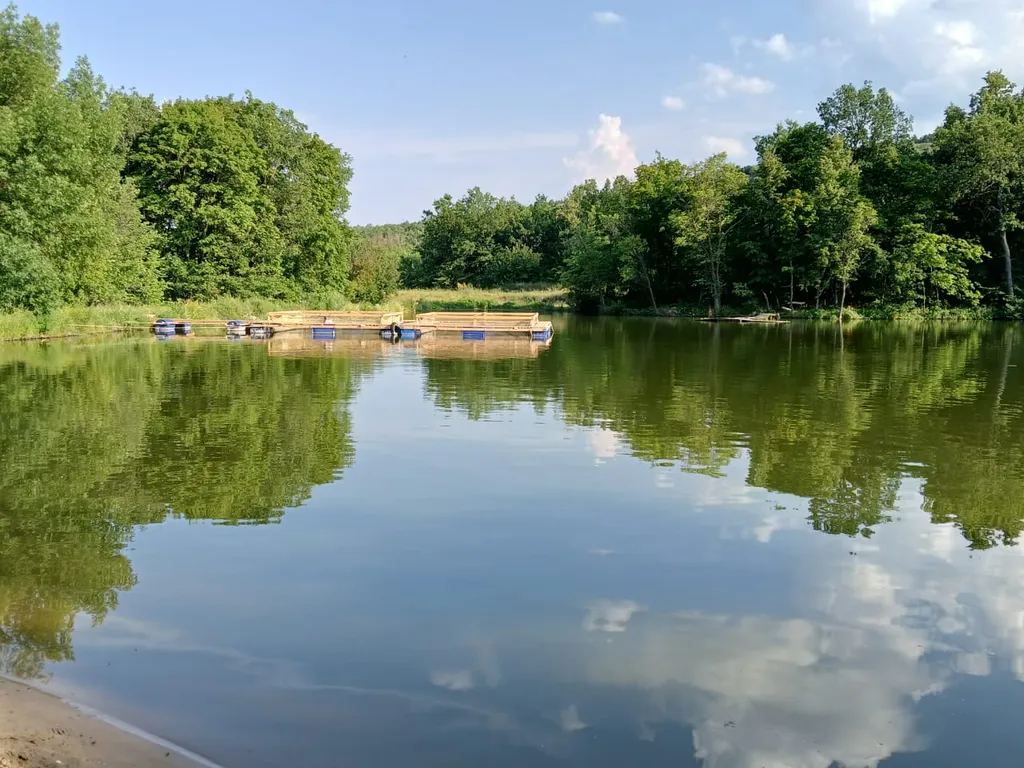 Дом с бассейном рядом с Волгой