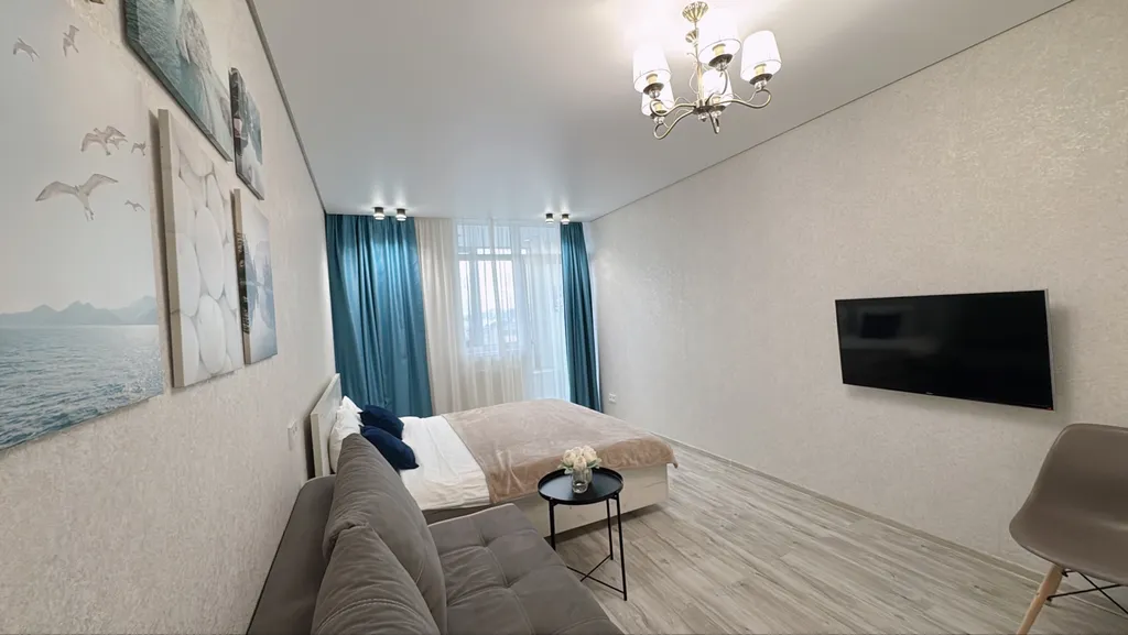 Квартира Квартира Уютая с видом на море, с балконом, бассейном на территории ЖК — Адлер