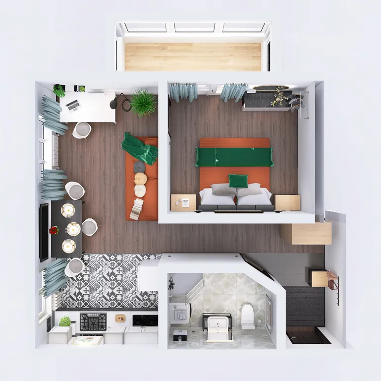 Евродвушка Petra Apartment