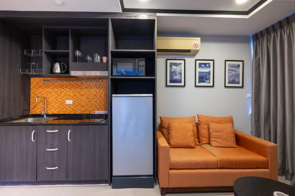 Квартира с одной спальней видом на город