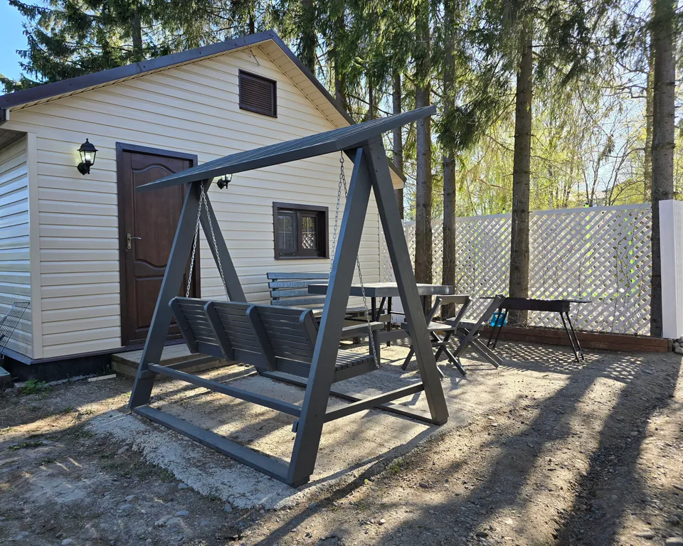 Дом с русской жаркой баней в Карелии