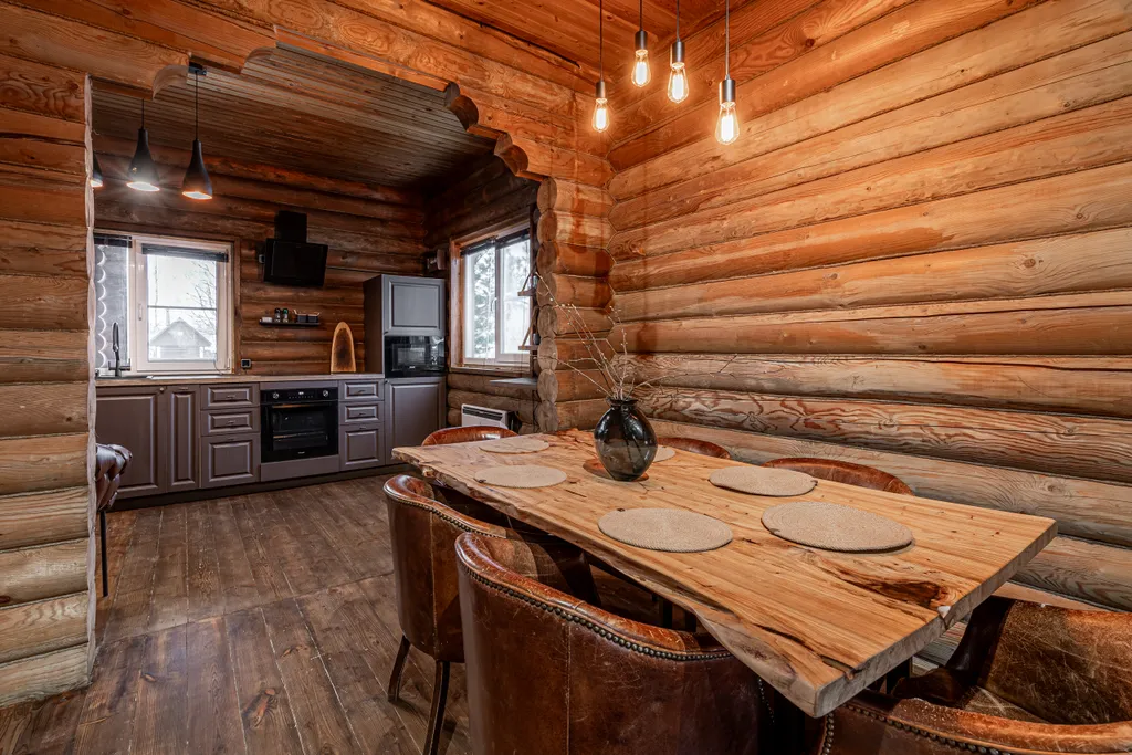 Уютный бревенчатый дом