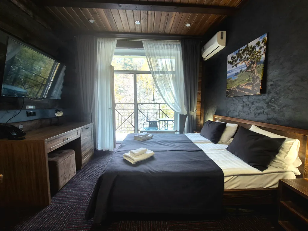 Студия в стиле шале с видом на лес, комфорт достойного вас уровня