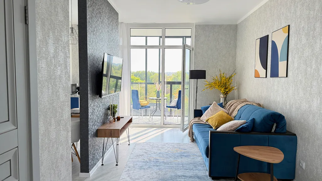 Квартира Квартира Уютная светлая студия с панорамным видом — Светлогорск