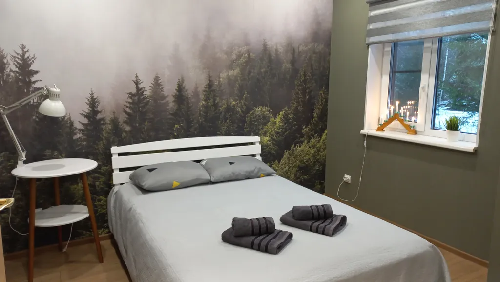 Уютный современный дом с сауной в тихом месте в окружении леса