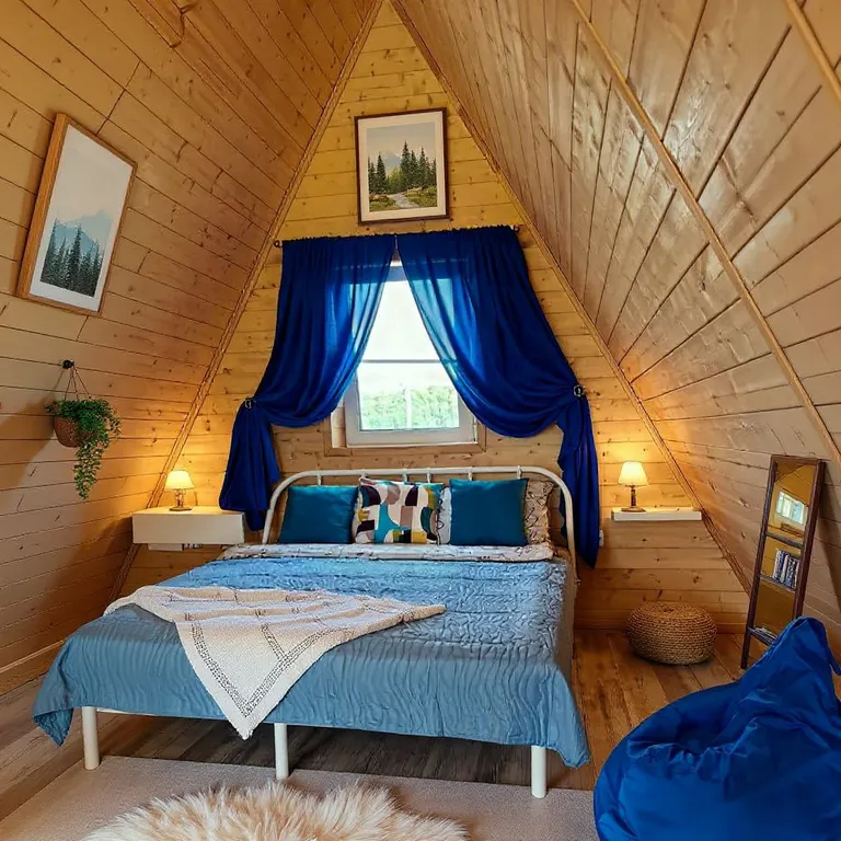 Стильный A-frame с баней/сауной и сибирским чаном на дровах.