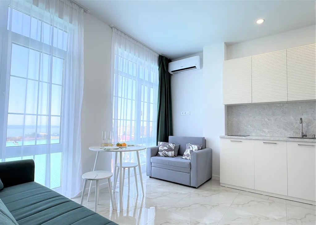 Квартира Квартира Новая студия с панорамным видом на море — Адлер