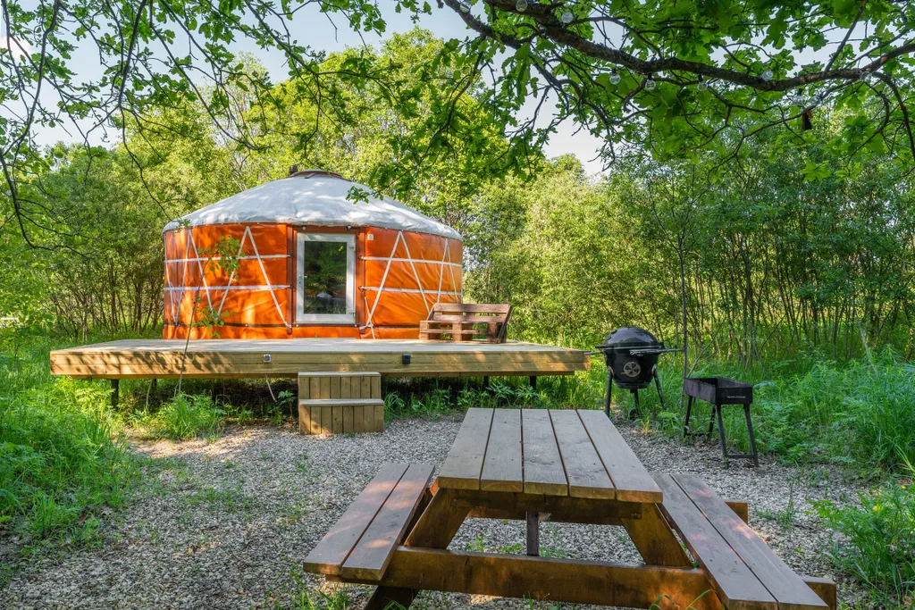 Коттедж Необычный дом Юрта в современном стиле — Можайск