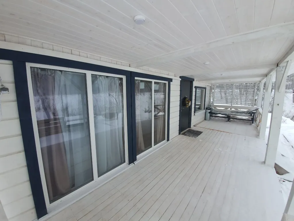 Спа домик с баней и чаном в скандинавском стиле