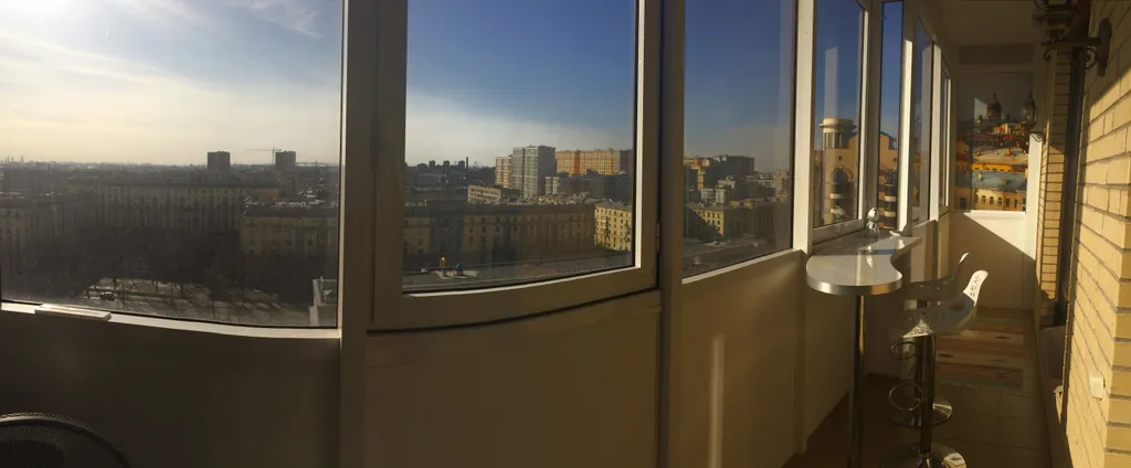 Квартира Квартира Просторная, светлая и уютная студия с лоджией и панорамным видом — Санкт-Петербург