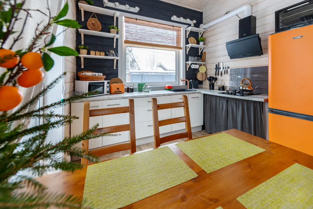 Уютный барнхаус с видом на лес