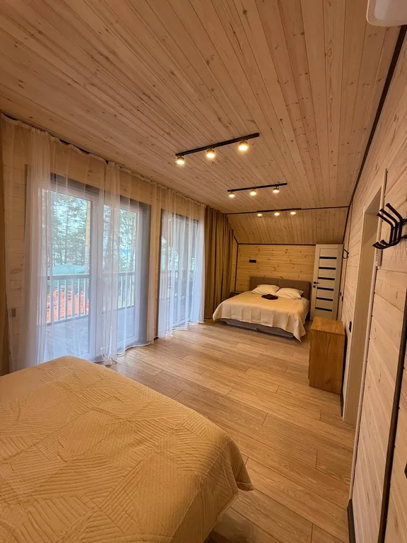 Комфортный дом на компанию с видом на озеро Тургояк