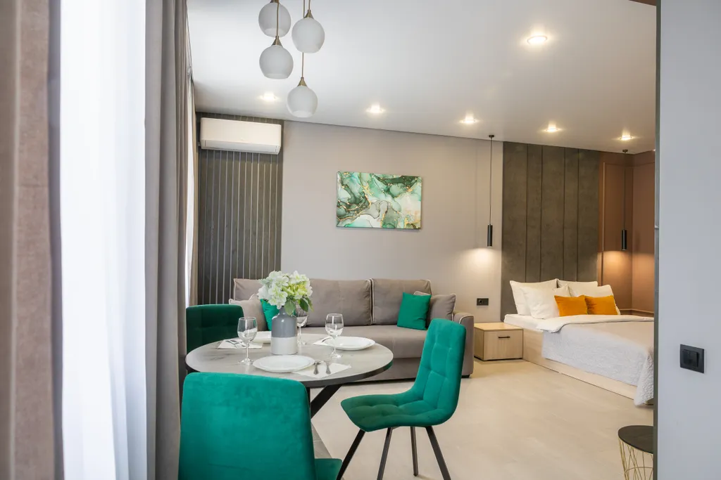 Уютная студия в гостевом доме "Zefir"