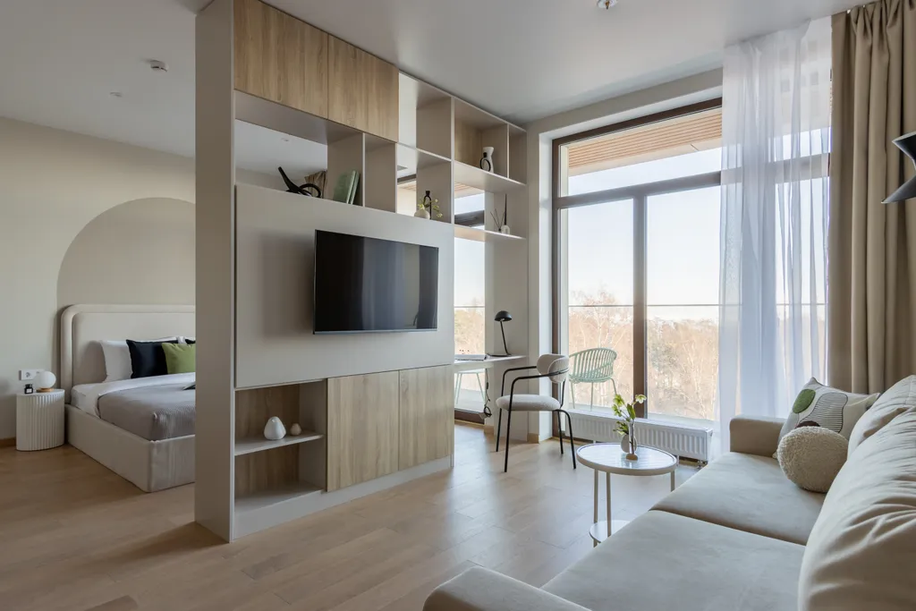 Семейные апартаменты с видом на залив