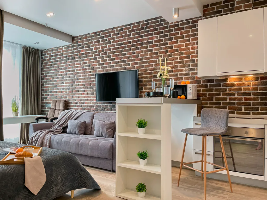 Квартира Улучшенные Loft видовые апартаменты метро ЦСКА 3 мин — Москва