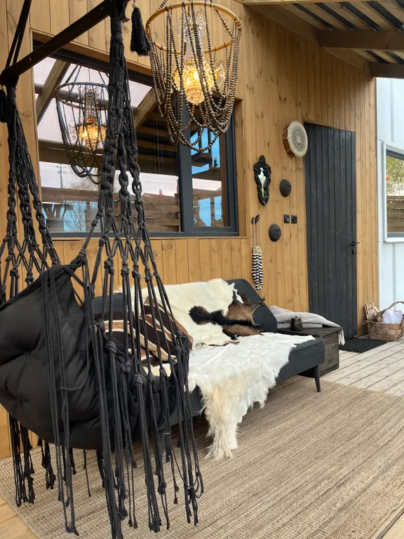 Дом с сауной и купелью с шикарным видом на озеро