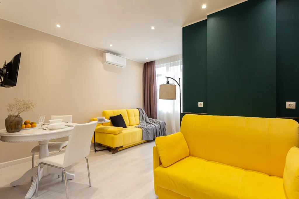 Уютная студия с видом на горы