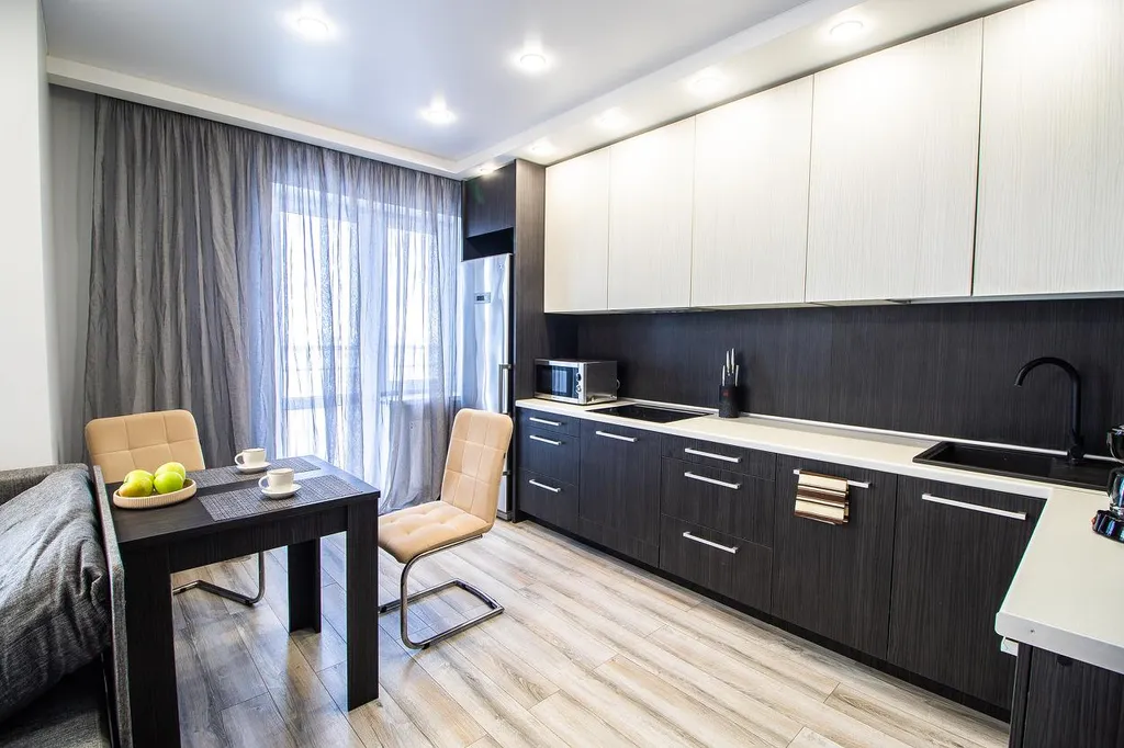 Уютная студия с видом на Волгу