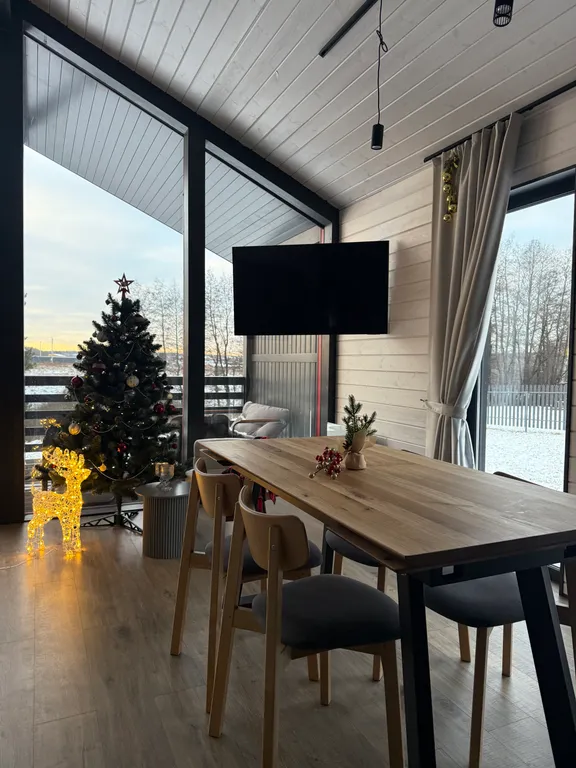 Коттедж Коттедж Новый, тёплый барнхаус с сауной и купелью — Проводник