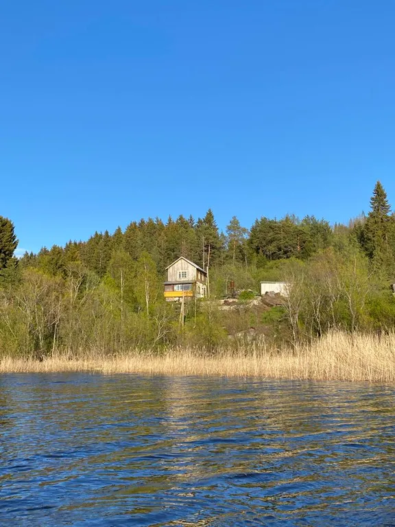 Деревенский дом у озера