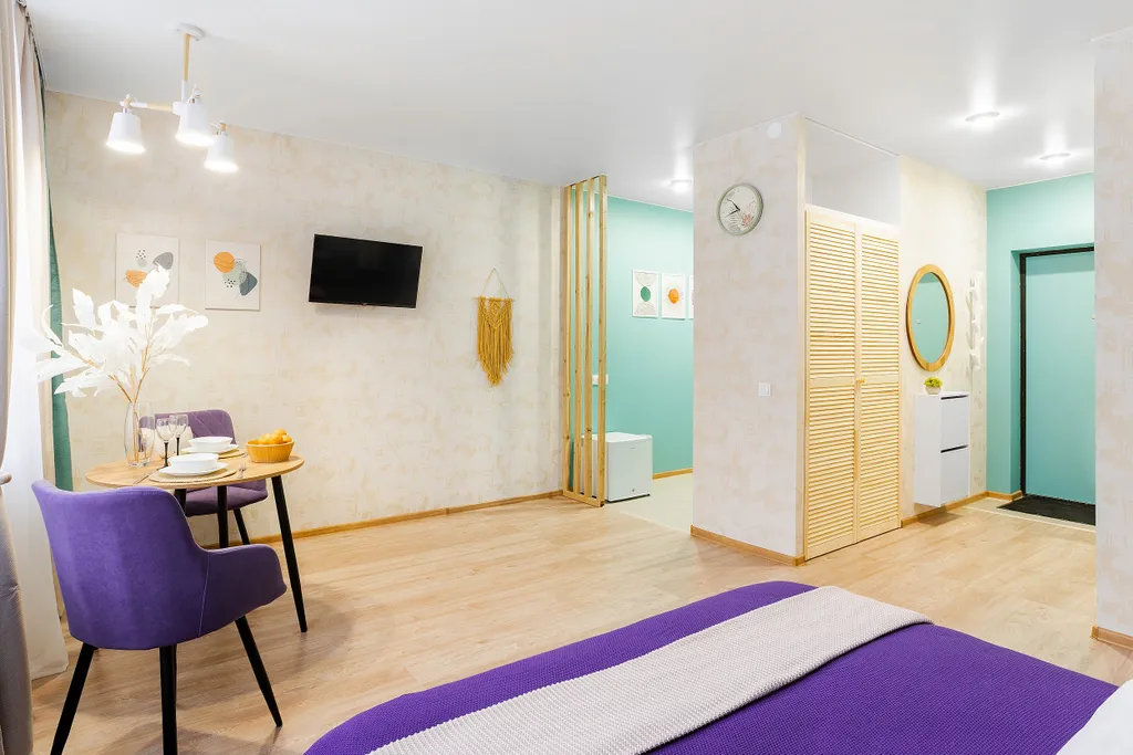 Квартира Квартира Студия Лаванда вблизи аэропорта Домодедово и трассы М4 — Сапроново