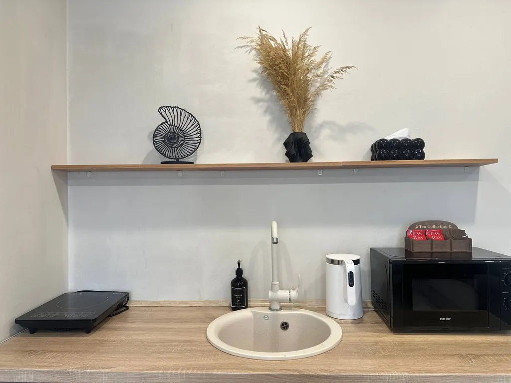 Уютная студия в центре, с видом на реку