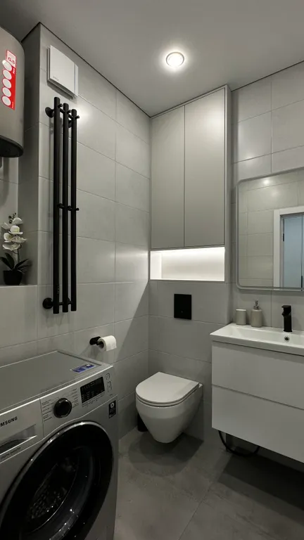 Уютная современная квартира-студия с большой лоджией