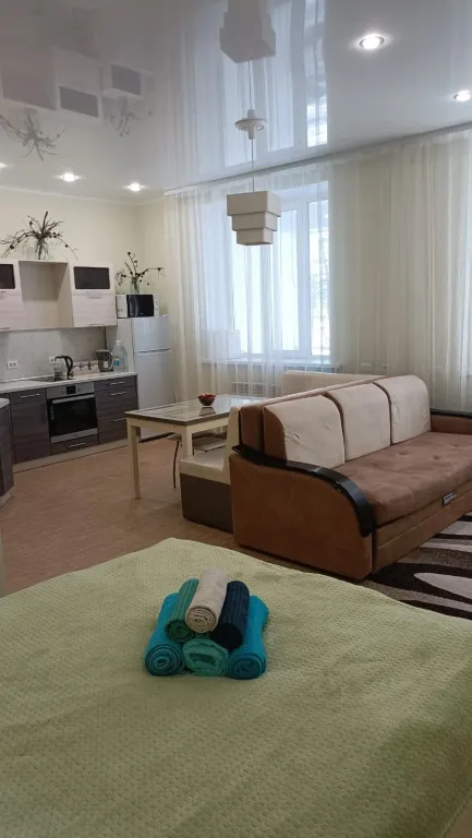 Уютная студия с красивым видом на озеро Банное