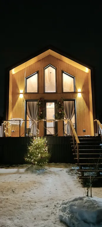 Уютный дом, дом-баня, банный чан,вид на лес рядом с сосновым бором