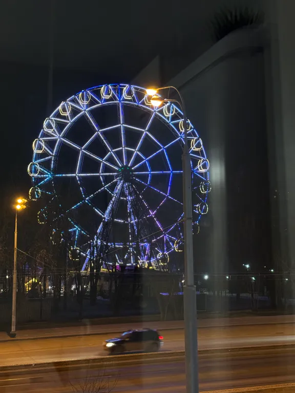 Стильная квартира с видом на колесо Обозрения