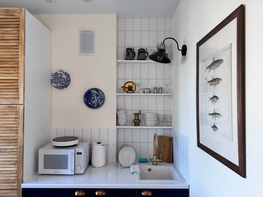 Апартамент в спальном районе с велосипедами