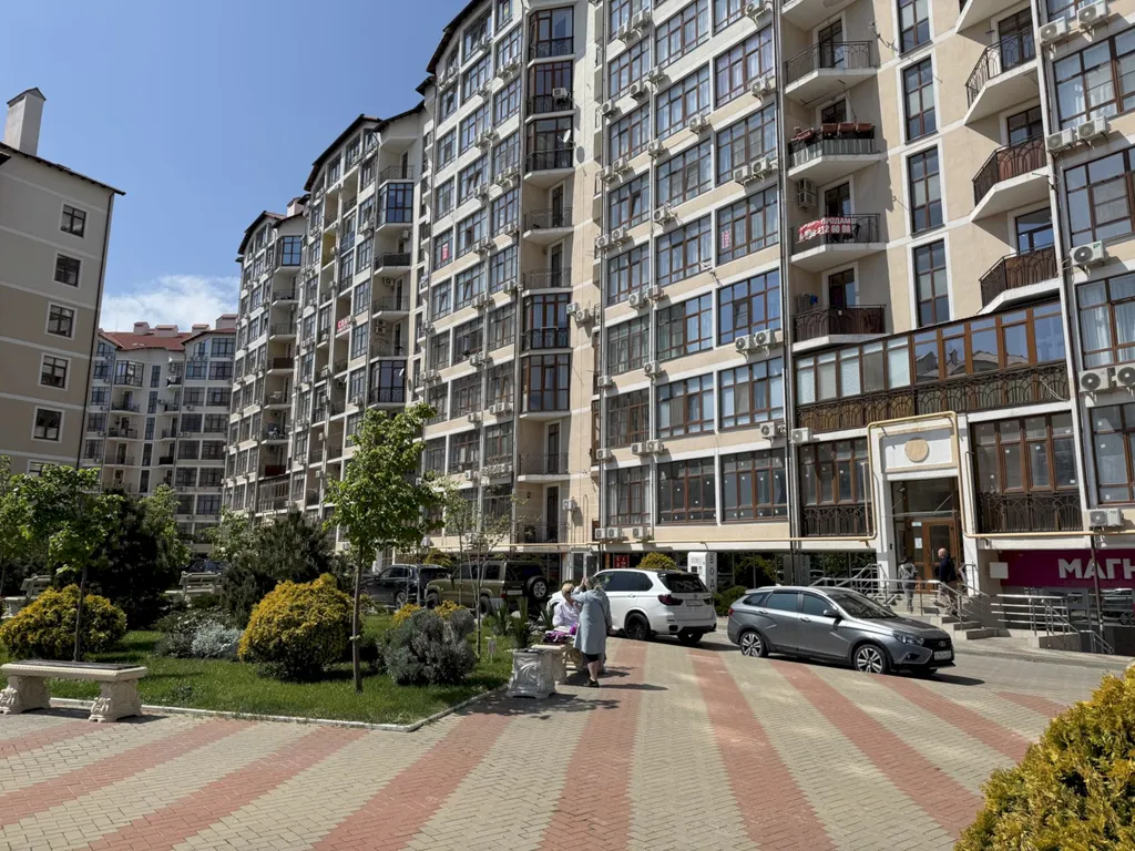 Квартира 1-к квартира с балконом и видом на горы - жк Черноморский — Геленджик