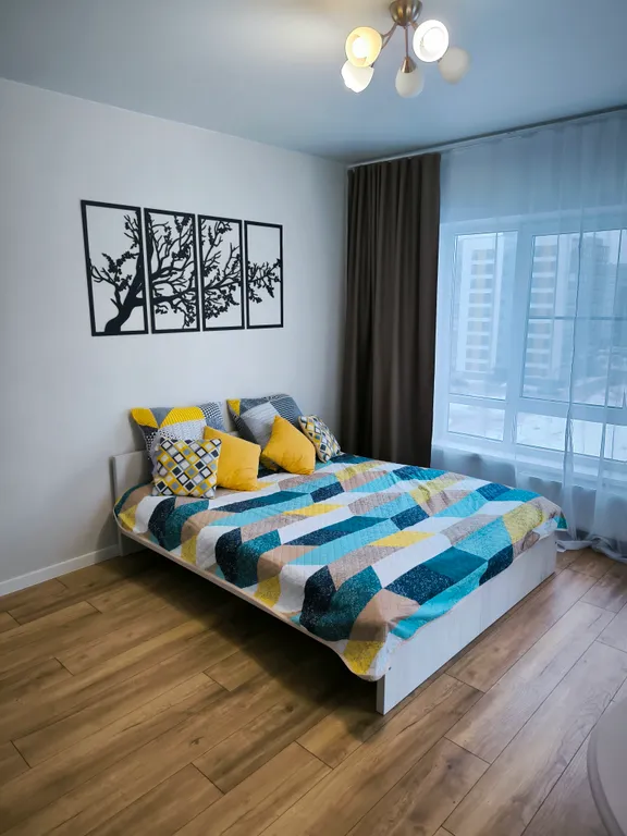 Уютная квартира с современным ремонтом, в новом доме